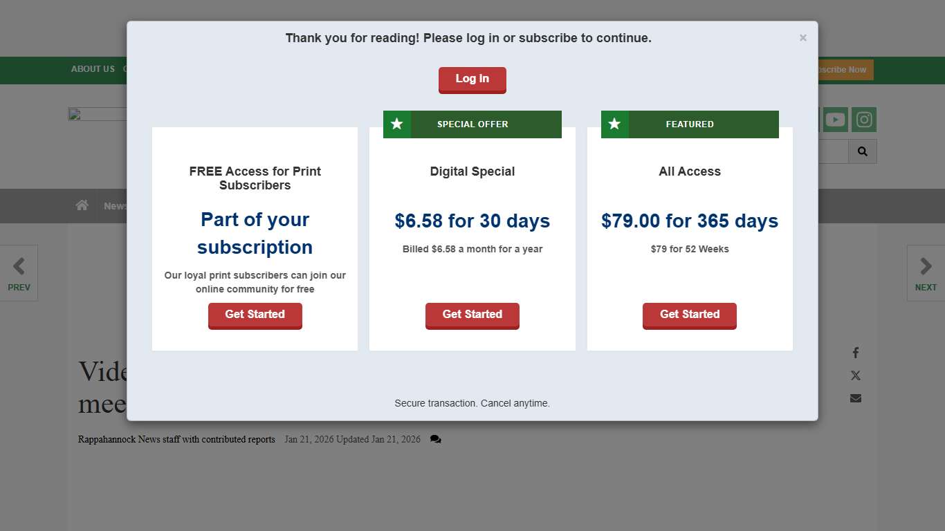 Video: Rappahannock County Planning Commission meeting, Jan. 21, 2026 Videos rappnews.com