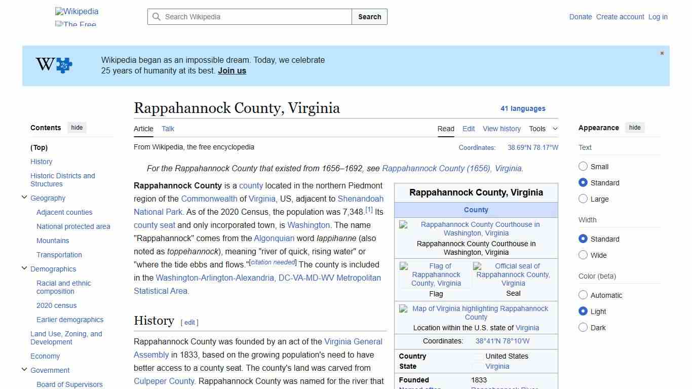 Rappahannock County, Virginia - Wikipedia
